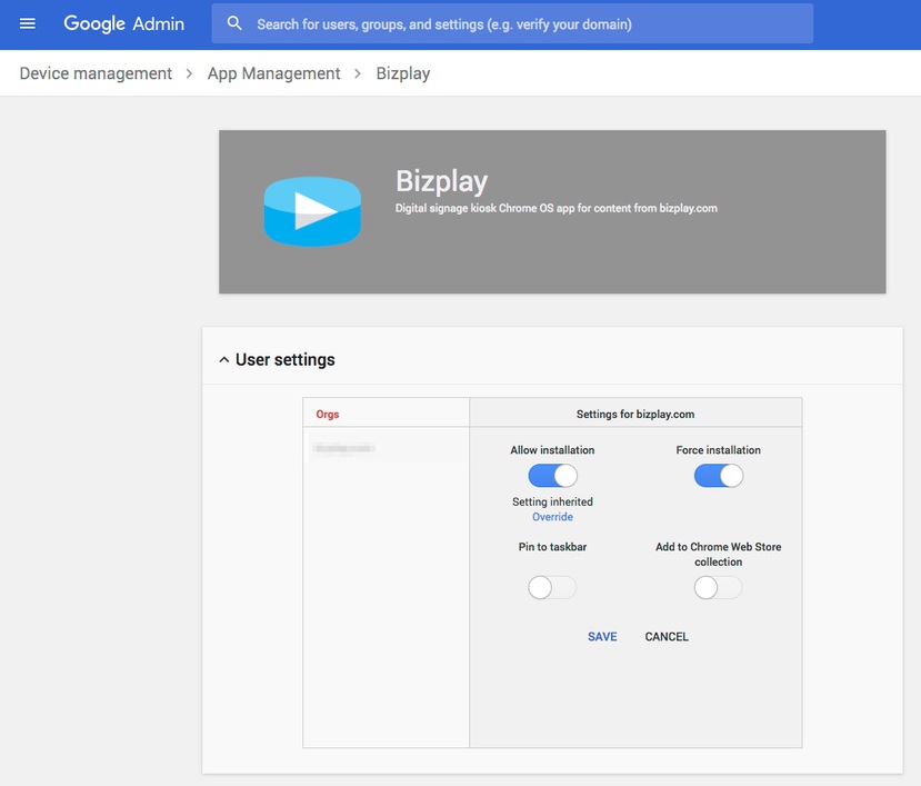 Configure User Settings of Online MonitorsAnyWhere app